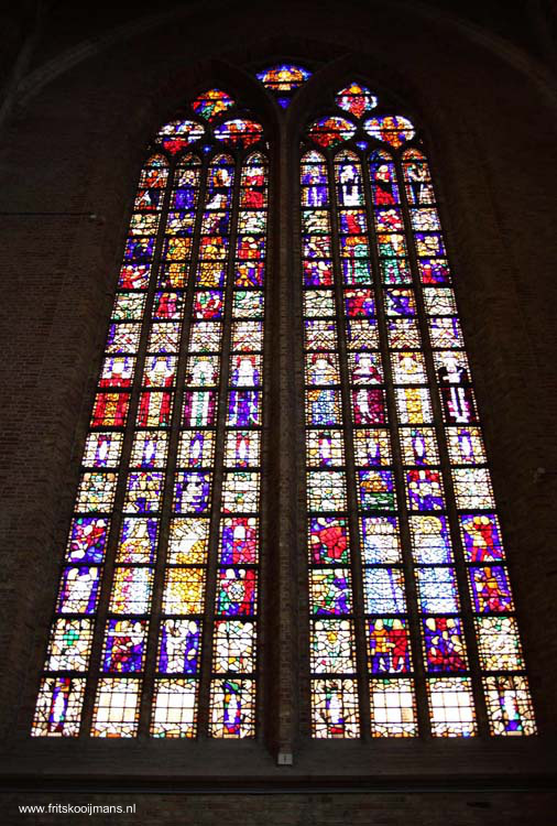 Glas in lood grote kerk Delft