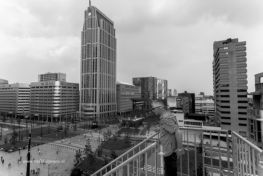 Uitzicht over vanaf Groothandelsgebouw in Rotterdam